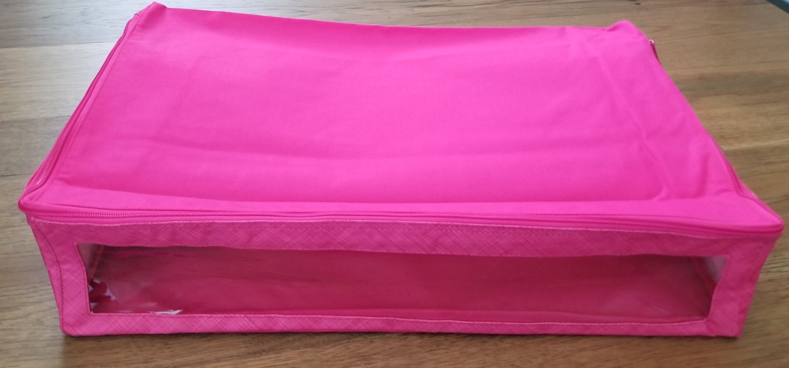 NEW! Thirty One Perfect Fit Organizer Pink Cross Pop Under Bed Storage Fabric