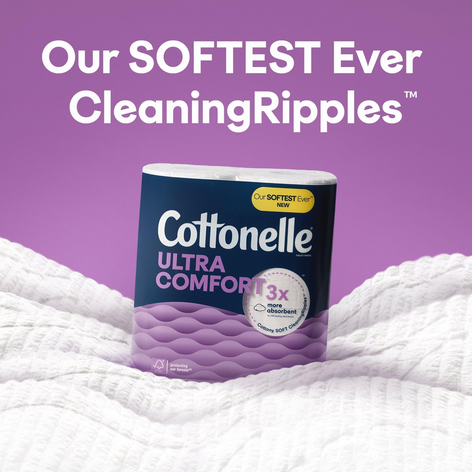 Cottonelle Ultra Comfort Toilet Paper Mega Rolls 9 Pack 244 Sheets 2 Ply