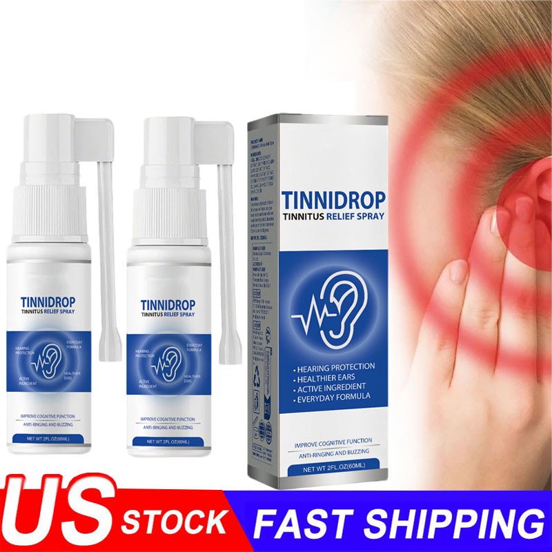 1/2/3 Pack Ear Care Spray Gentle Formula, Tinnitus Treatments Ear Spray 60ml