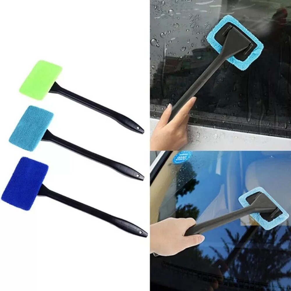 3 Pack Window Windshield Cleaning Tool Car Wiper Cleaner Glass Brush Easy to Use