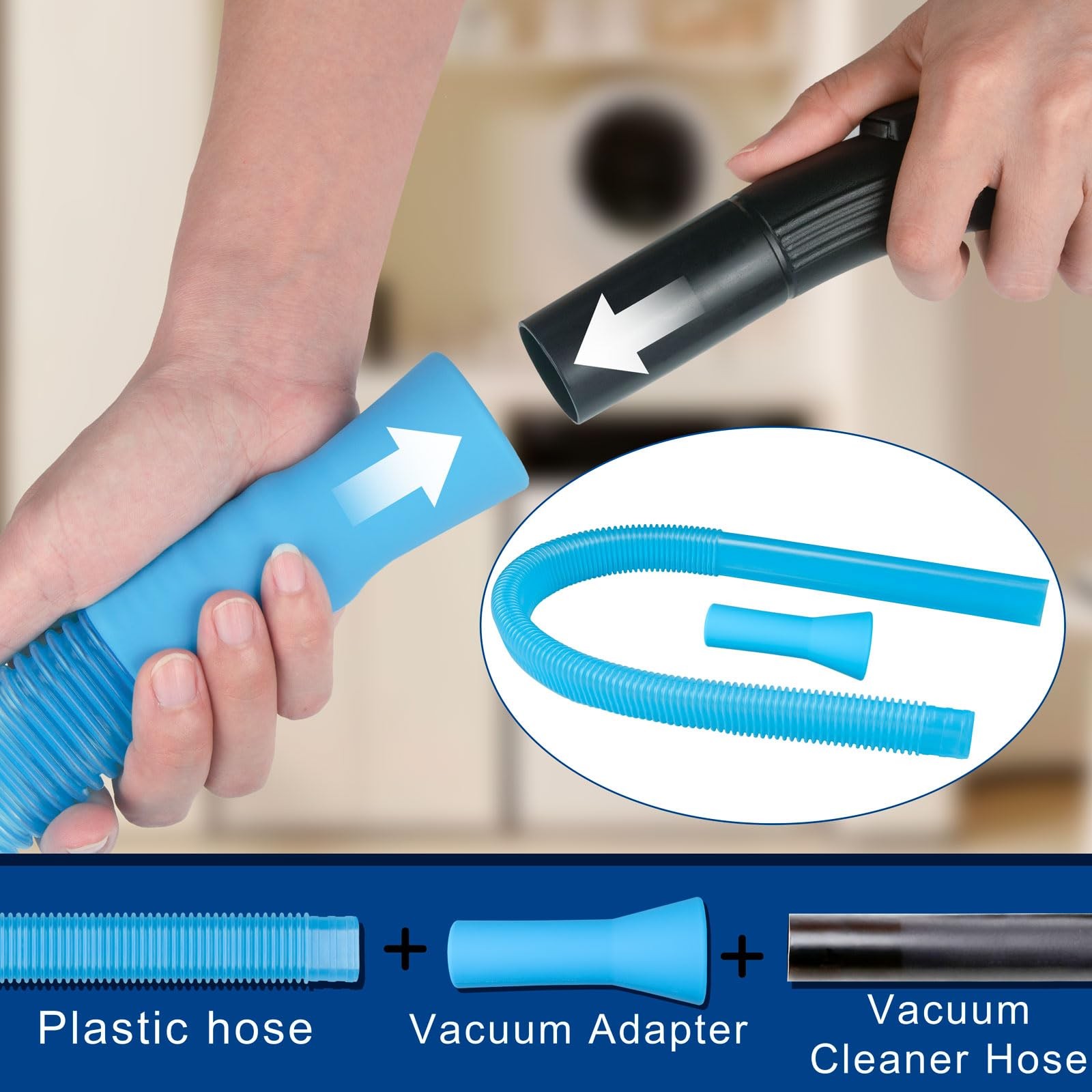 Dryer Vent Cleaner Kit Dryer Lint Vac Attachment with Dryer Vent Hose, Compat…