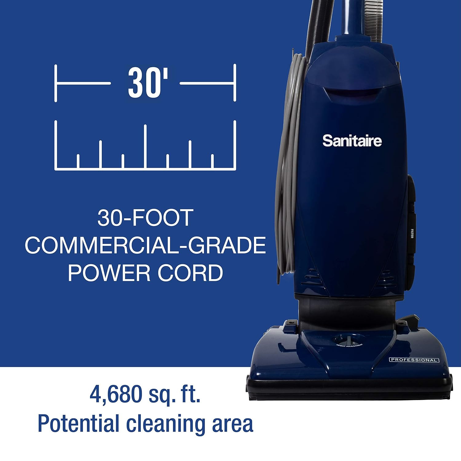 Powerful Bagged Upright Vacuum with On-Board Tools – SL4110A