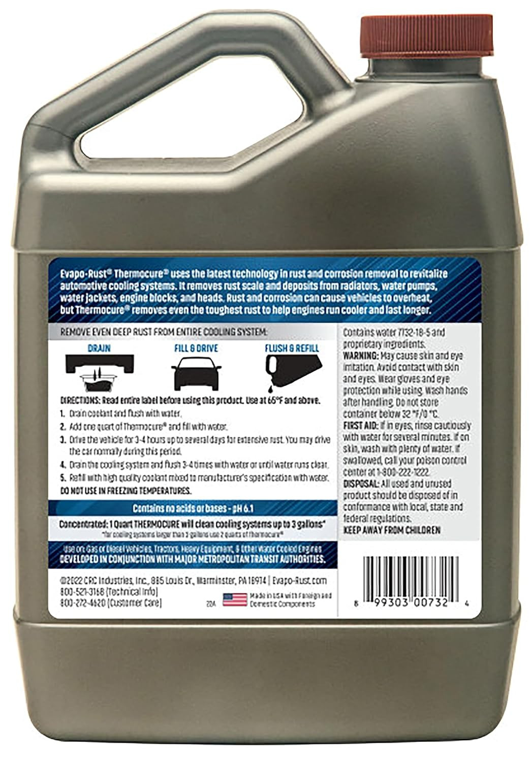 CRC Thermocure Coolant System Rust Remover, 32 Oz, Rust Remover for Vehicle Cool