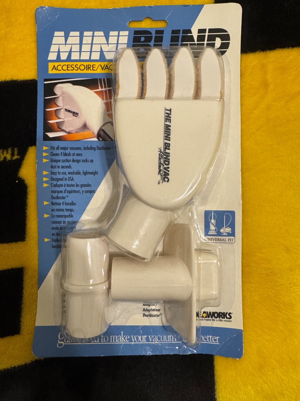 Ideaworks Mini Blind Accessories Vacuum Attachment Set Kit, Universal Fit, New