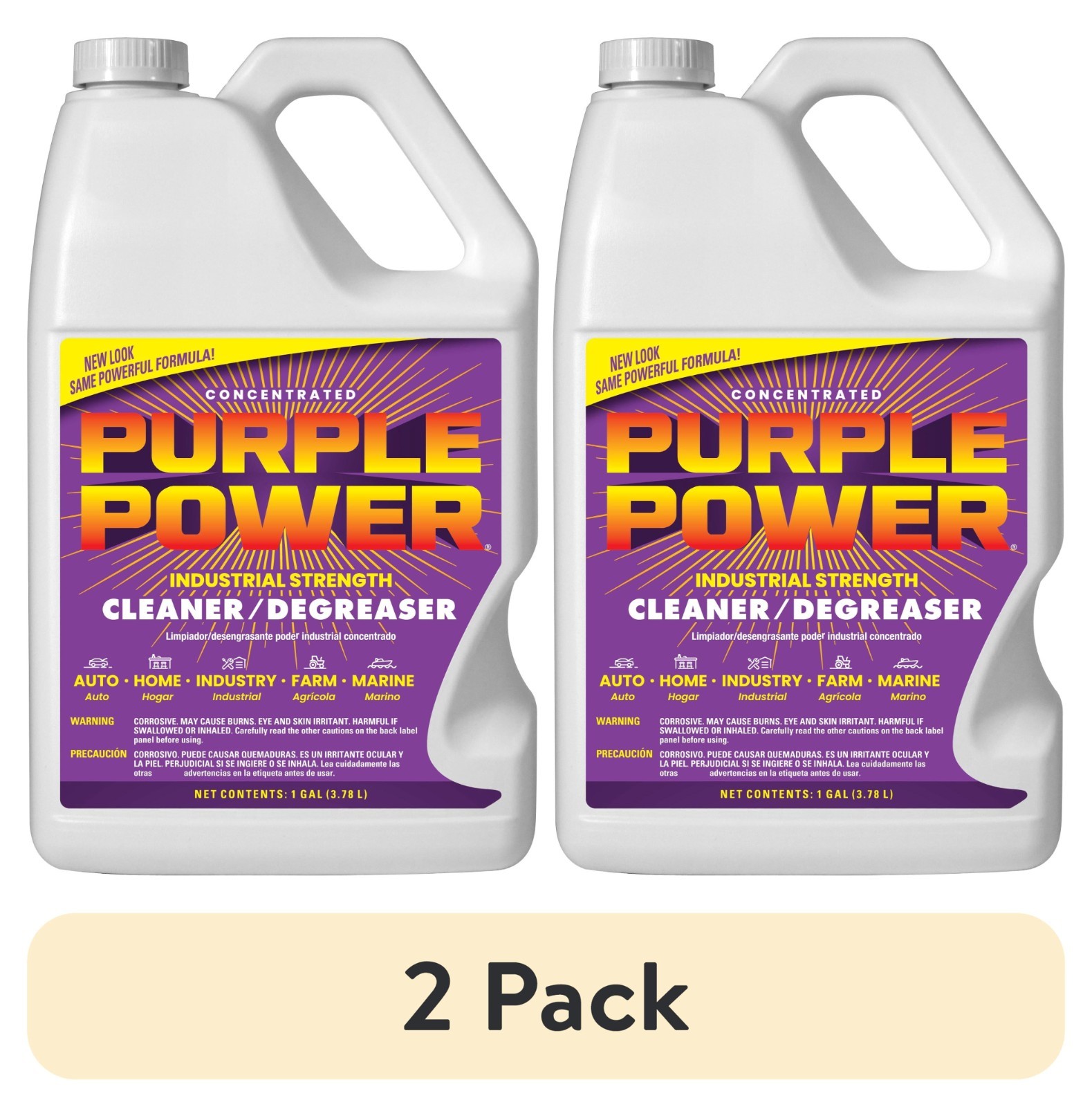 Industrial Strength Degreaser 1 Gallon Bottles 2 Pack Cleaner Auto Garage