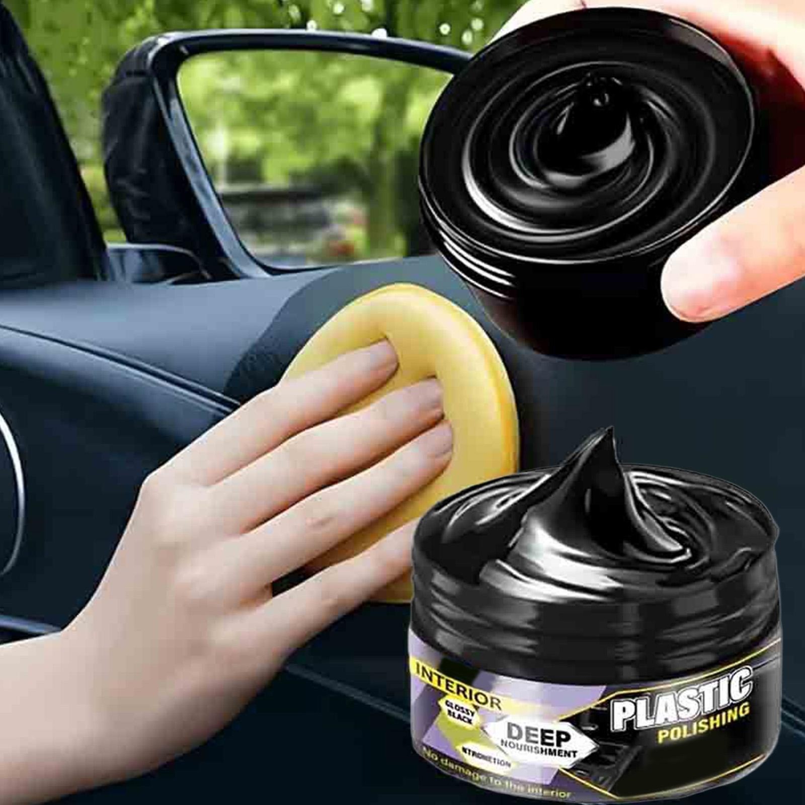 Car Interior Maintenance Wax Cleaning Kit Shine Cleaning Detailing Restorer 55ml