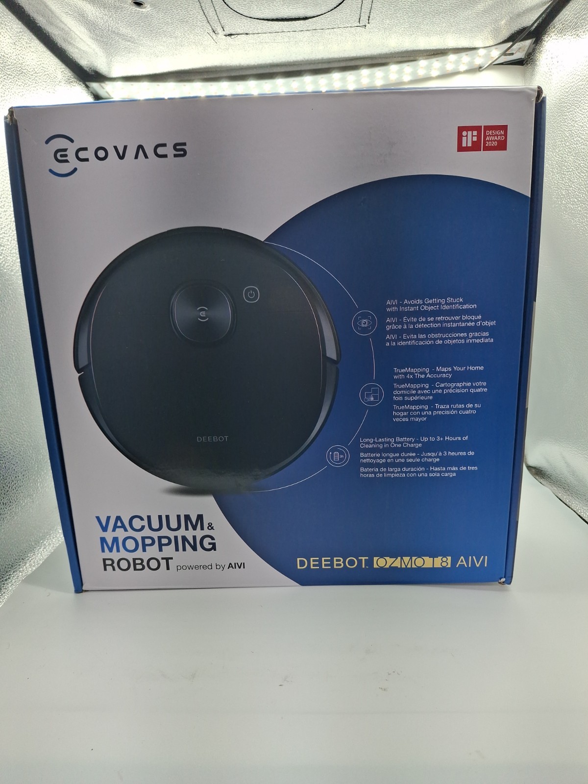 Ecovacs Deebot Ozmo T8 AIVI. Vacuum And Mopping Robot With Camera.