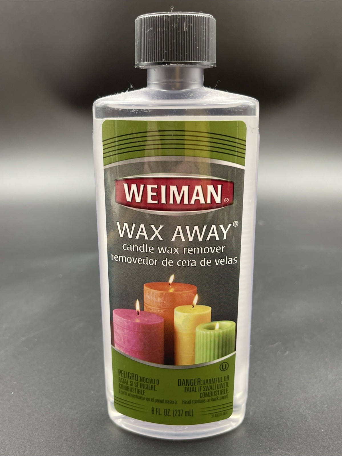 Weiman Wax Away Candle Wax Remover Fabrics Furniture Carpet 8 oz. NEW