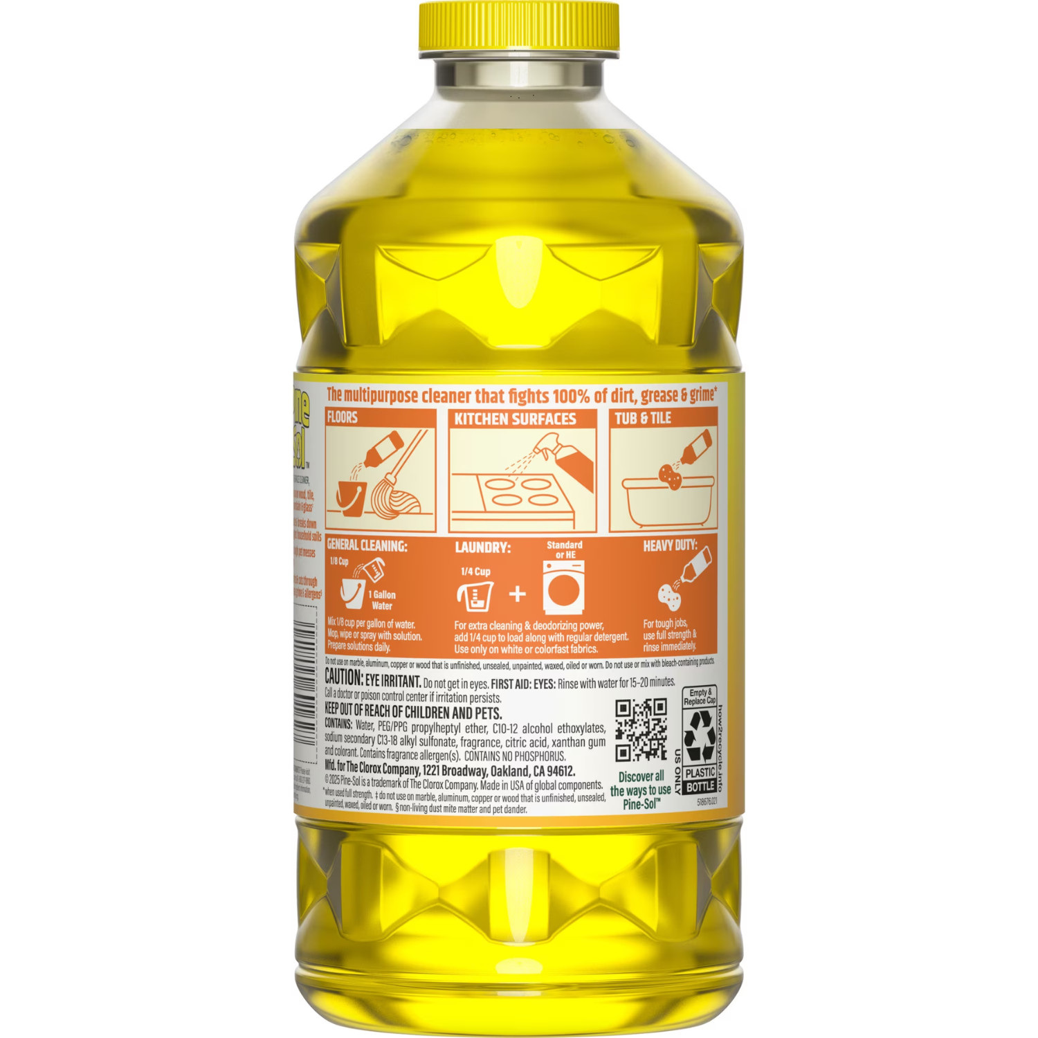 (2 Pack) Pine-Sol Multi-Surface Cleaner Lemon Fresh, 80 fl oz Floor Cleaner