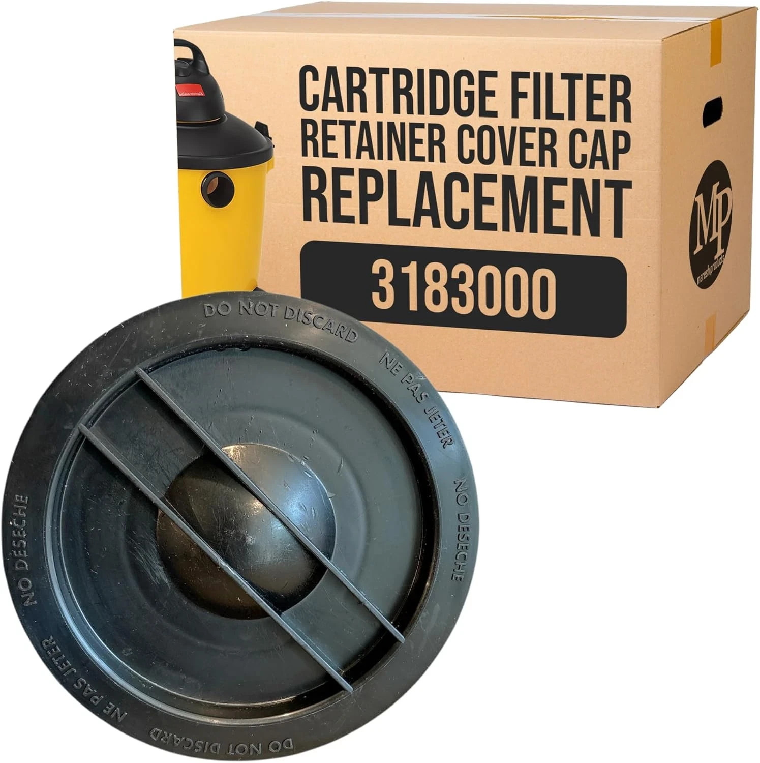 Cartridge Filter Retainer Cover Cap Replacement for Shop Vac – Compatible with V