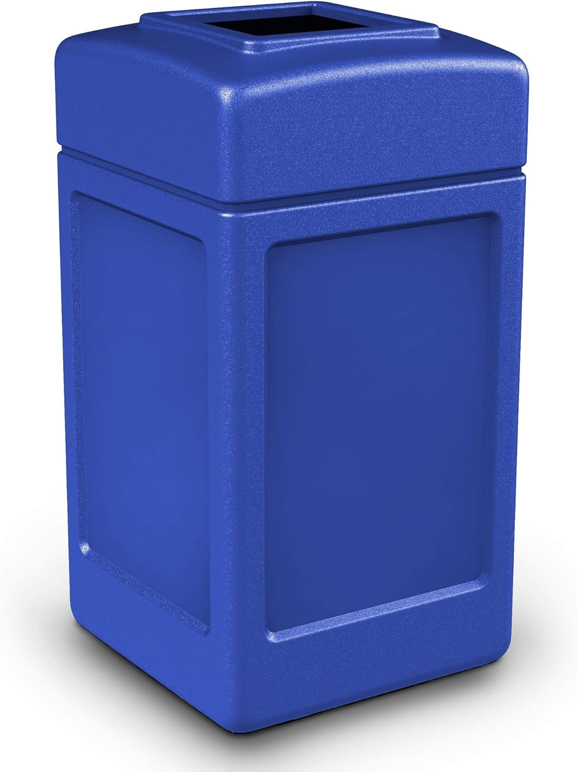 Products 732104 Square Waste Container,Blue,42 Gallon