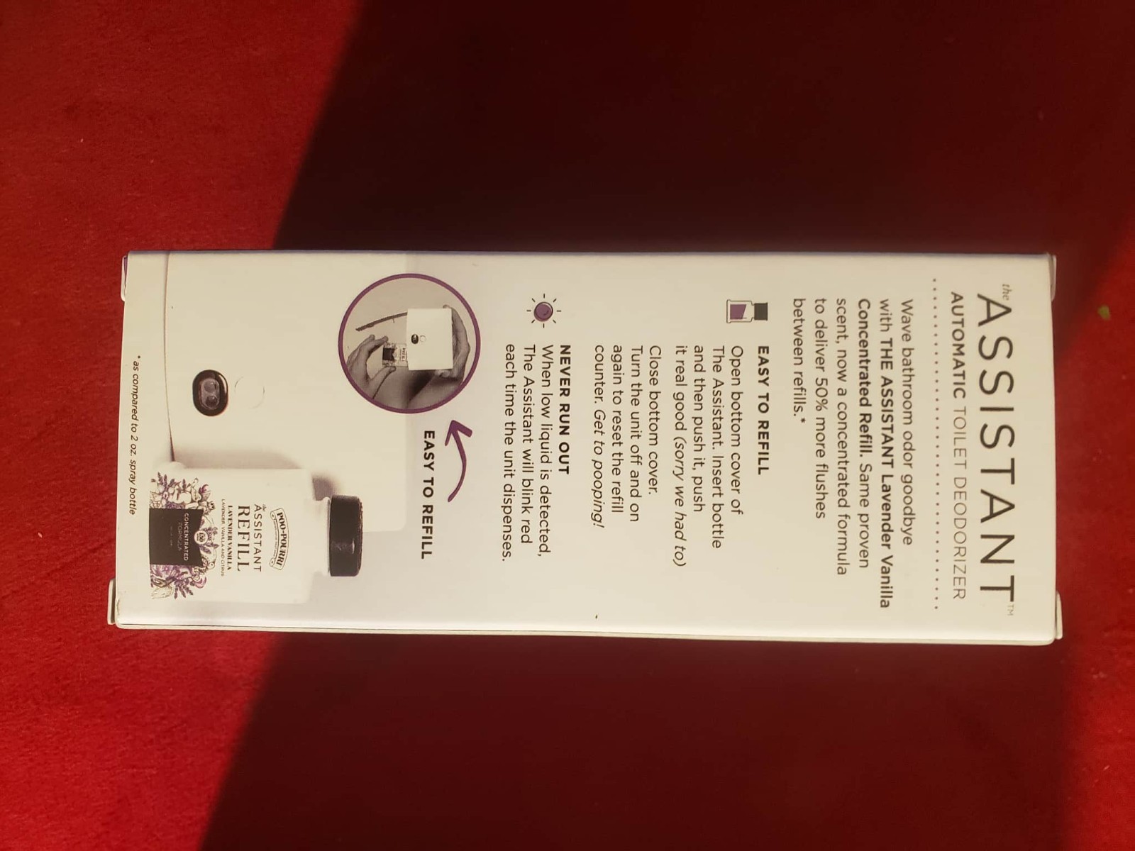Poo-Pourri 5 Pack 750 Uses! Assistant Refill Lavender Vanilla 2 fl Oz. NEW LOOK