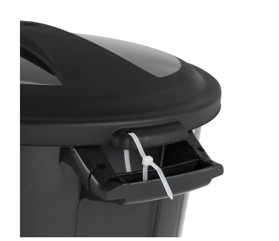 Hyper Tough 20 Gallon Garbage Can, Heavy Duty with Lid Black