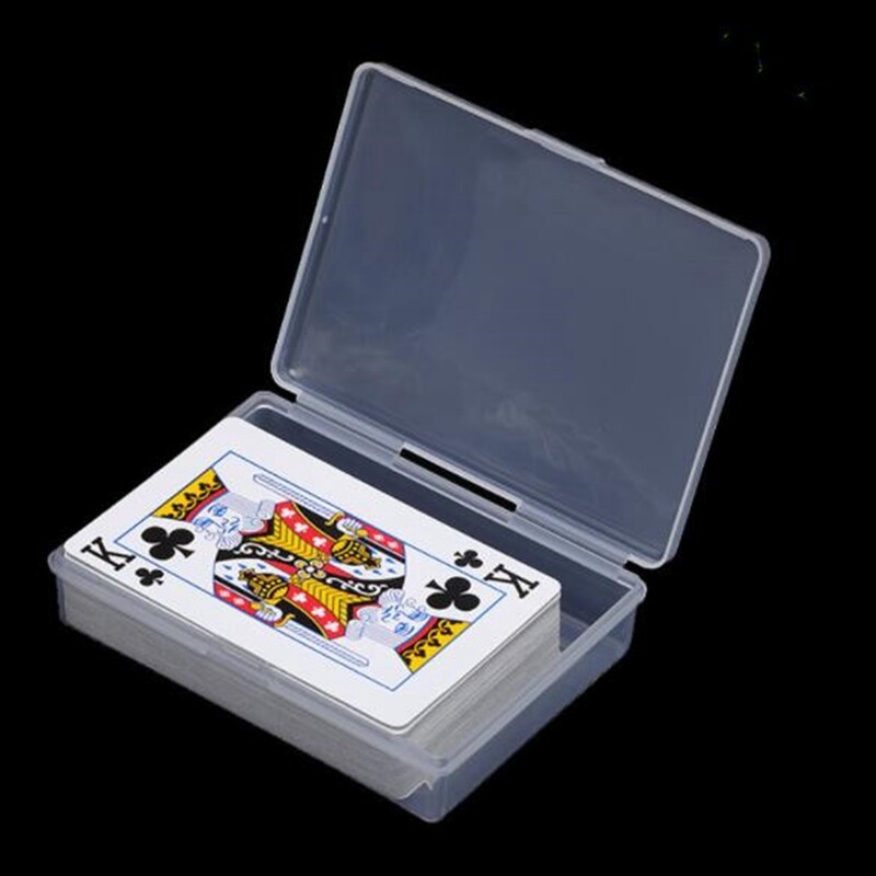 4pcs 10*7cm Playing Cards Container Storage Case Transparent Plastic Boxes