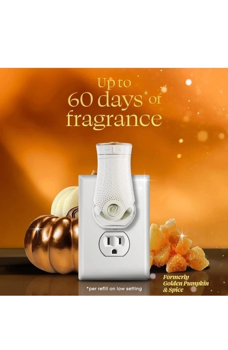 Glade PlugIn Refills Air Freshener Pumpkin & Ginger Scented Oil 5 Count