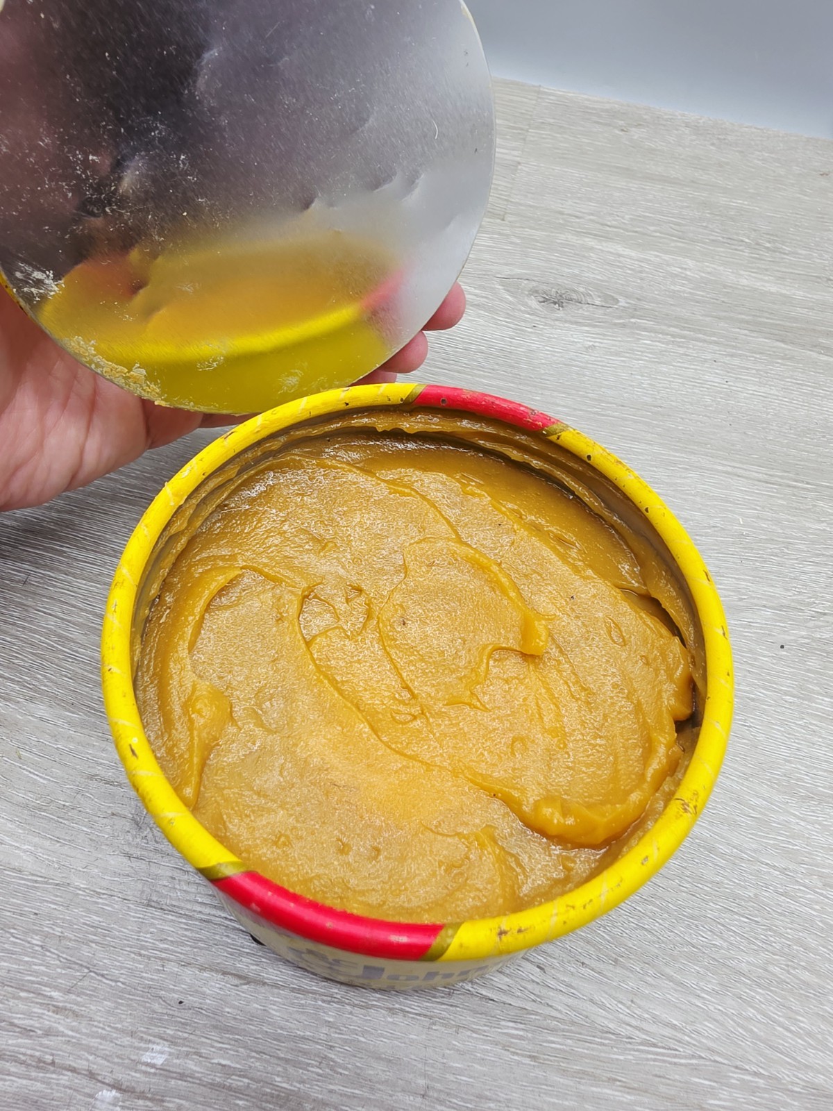 SC Johnson Paste Wax 16 oz Open Can Discontinued USA. 18 Oz Weight