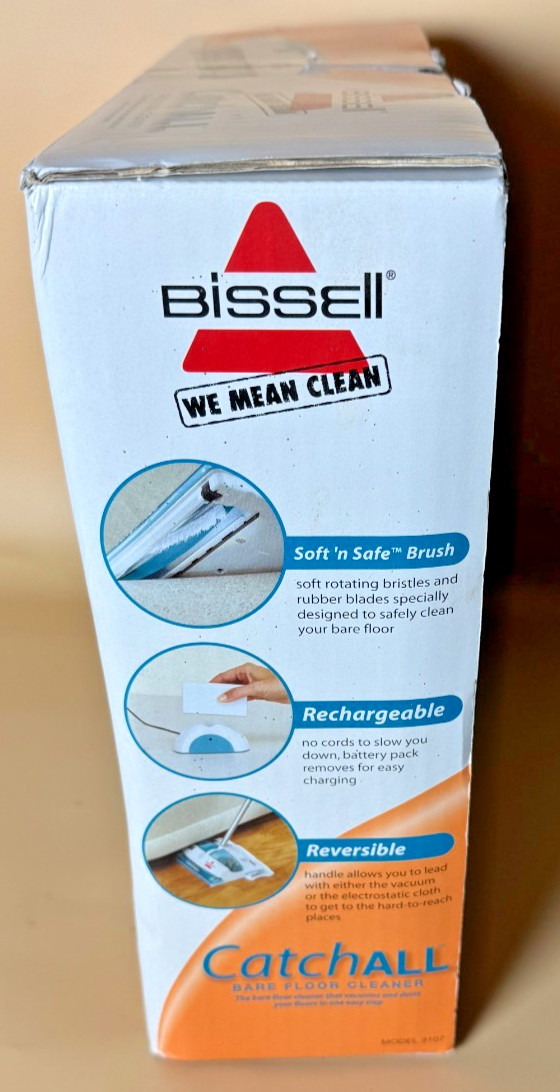 Bissell Catch All Bare Floor Cleaner Vacuums And Dusts Floors Model 3107 New