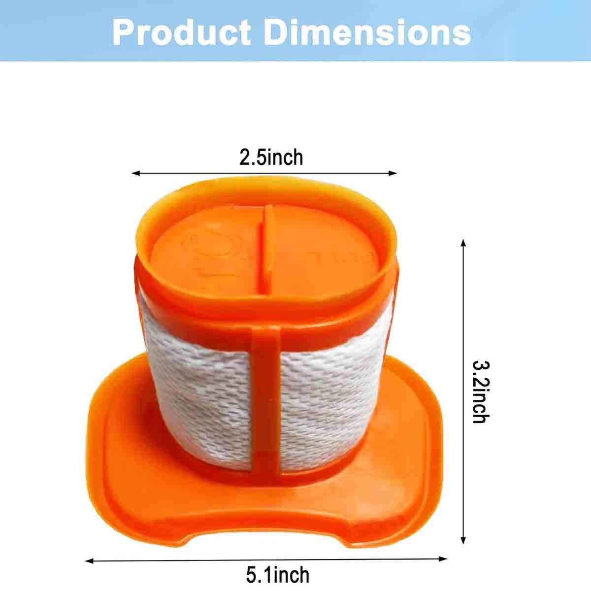 HHVKF10 Filter Compatible with Black+Decker, Washable and Reusable