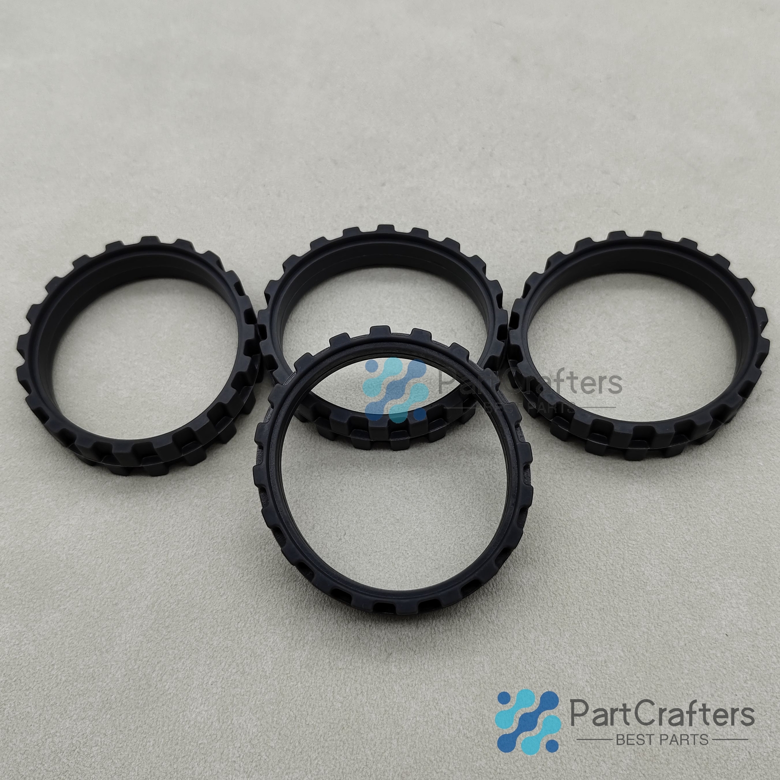 4X Soft Silicone Tires For IROBOT ROOMBA Series 500 600 800 900 Great Adhesion
