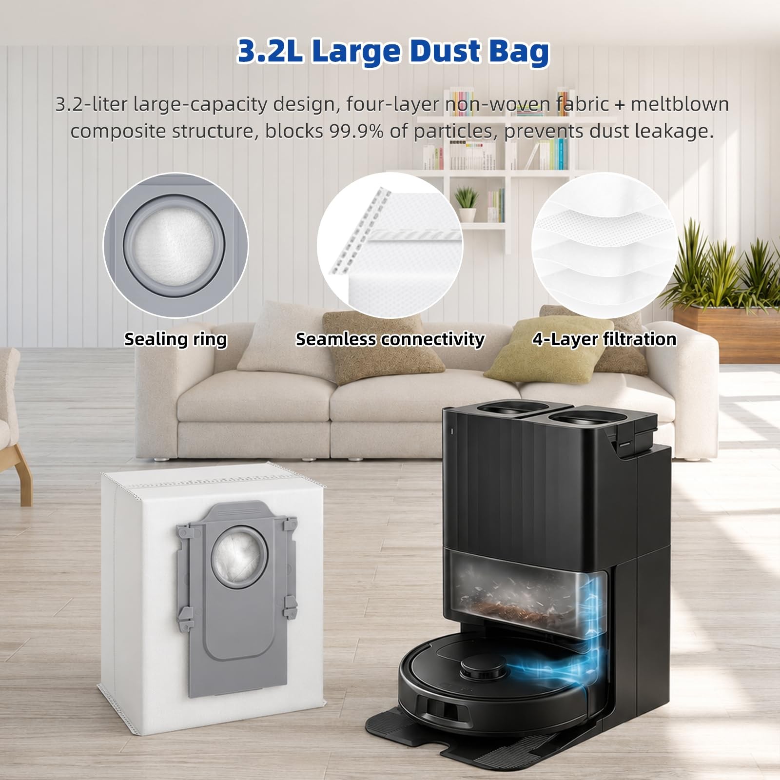 kiigii QV 35A Replacement Parts for Roborock QV 35A / QV 35S / Qrevo S Pro/QR…