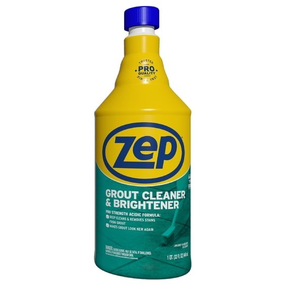 Zep GROUT CLEANER & Whitener 32 oz. Professional Strength Stains Lines ZU104632