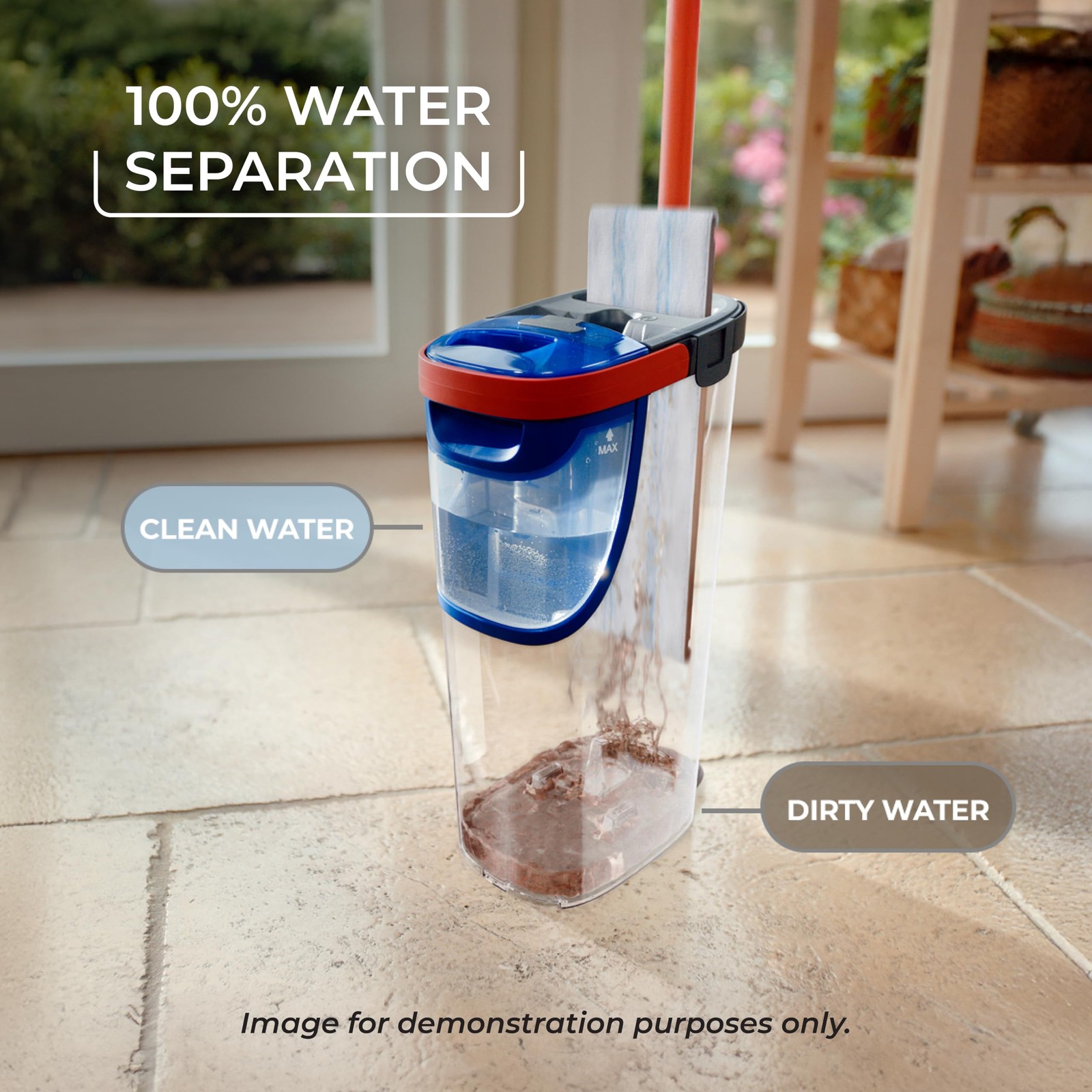 O Cedar H2prO Flat Mop System Quick Cleaning Tool Clean with Clean Water Machine