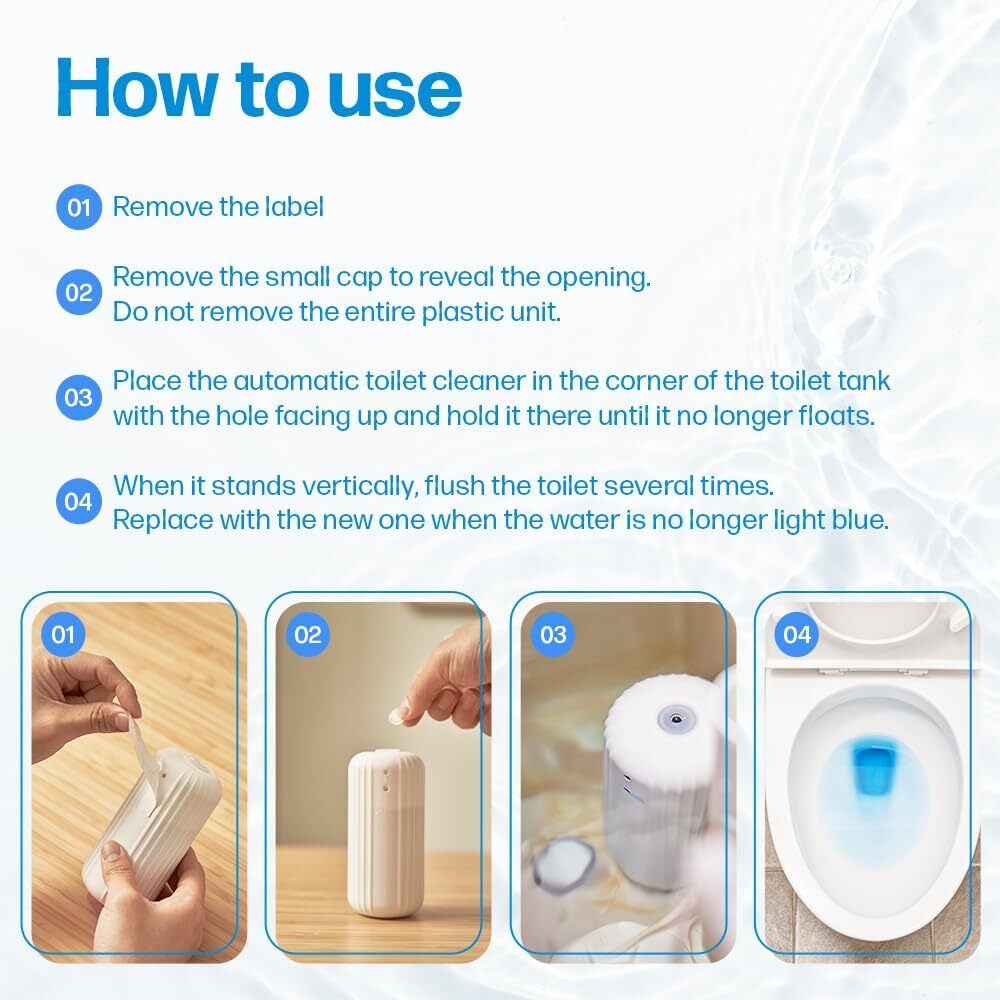 Automatic Toilet Bowl Cleaners(UPTO 2500 FLUSHES/Bottle),3-4 MONTH Lasting