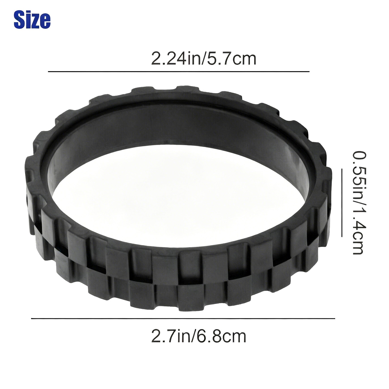 4X Vacuum Robot Tires for Irobot Roomba Wheels Series 5/6/7/8/9/I7 S9+ Anti-Slip