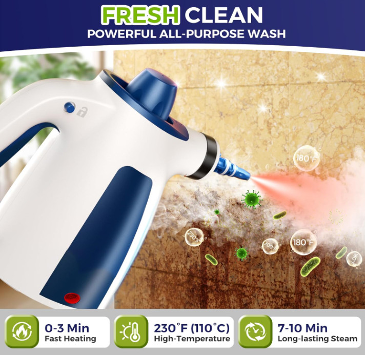 Vaporizador de Limpieza Presurizado 350ML con 14 Accesorios Sin Químicos
