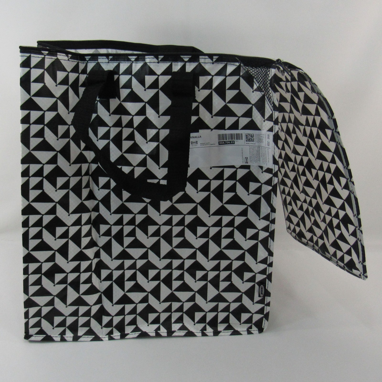 IKEA KNALLA Bag 12 Gal. with Zipper Large Tote Reusable Grocery Laundry Storage