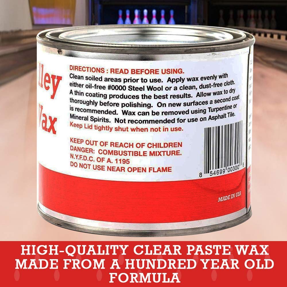 , Bowling Alley Wax, Clear Paste, 16 oz. Can – Surface Protection Wax for Pol…