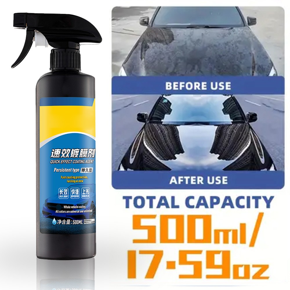 500ML Set Sopam* Car Coating Spray Protection Quick Car Wax Polish Motorcycle