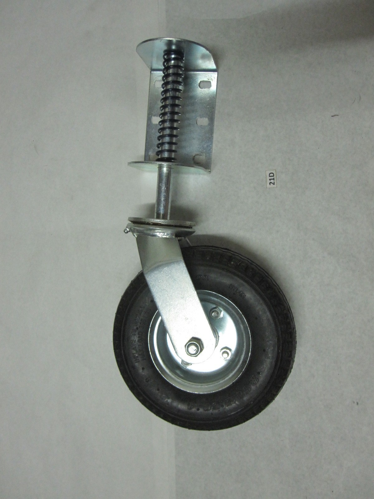 Heavy Duty Spring Loaded Gate Caster Wheel Pneumatic 9″ Tire 2.80 2.50-4 295 lbs