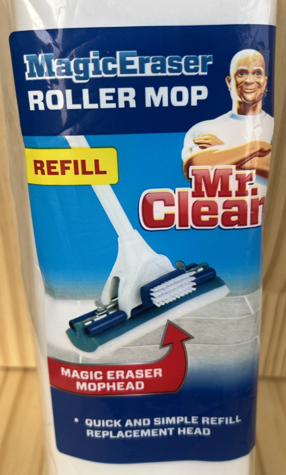 Mr. Clean Magic Eraser Roller Mop Refill Mophead Safe On Vinyl Tile Marble Stone
