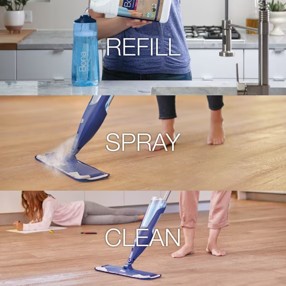 2 pack, Bona® Hardwood Floor Cleaner Refill 128 Fl Oz