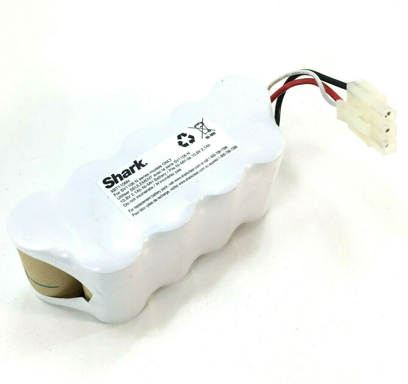 Genuine Shark SV1110 SV1106N RECHARGEABLE BATTERY Ni-MH 10.8V 2.1Ah OEM XBT1106N