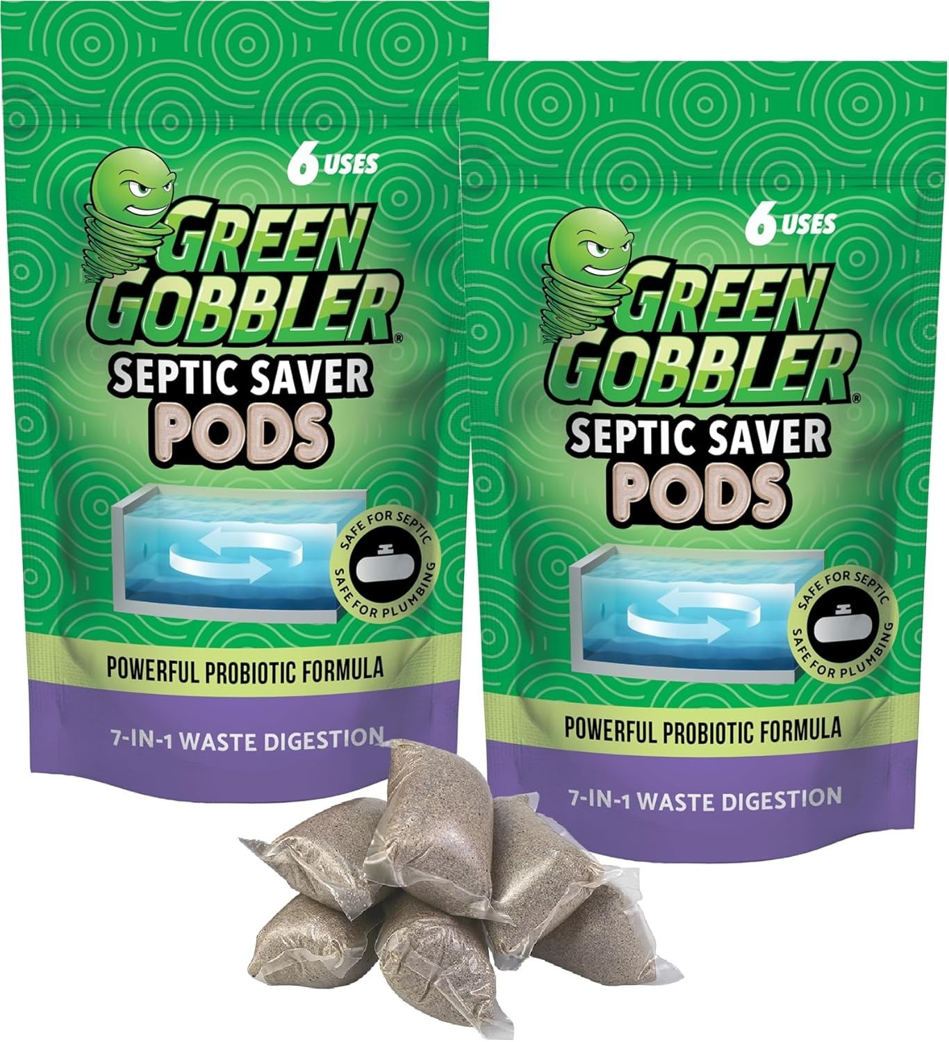 12- Septic Tank Treatment Packets – Biodegradable Pods for Odor-Free Tanks