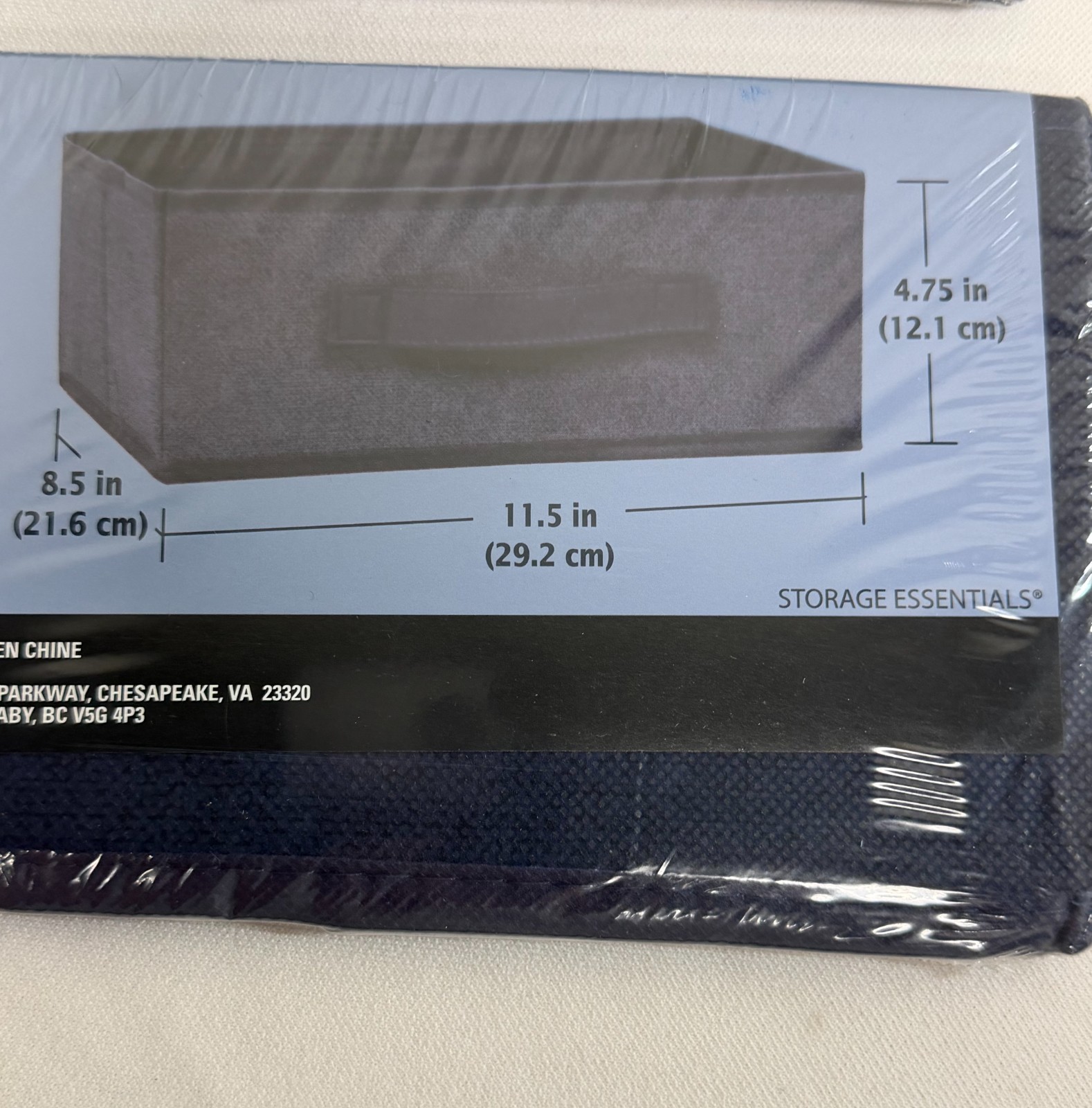 Essentials Collapsible Storage Container 8.5 in 11.5 in 4.75 in
