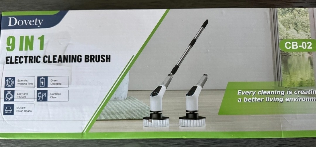 Dovety 9 In 1 Electric Spin Scrubber Cordless Cleaning Brush Scrubber CB-02