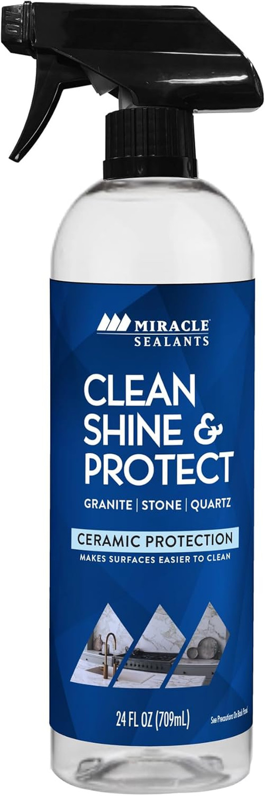 Clean Shine & Protect Spray for Granite, Stone, Quartz, Shine & Protect, 24 Oz