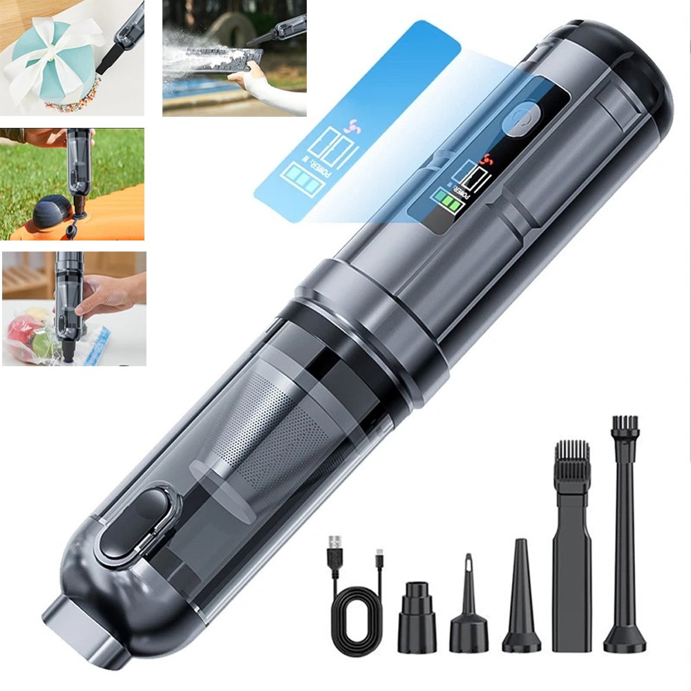 Cordless Handheld Vacuum Cleaner w/ Blower Strong Real Suction for Car & Home US