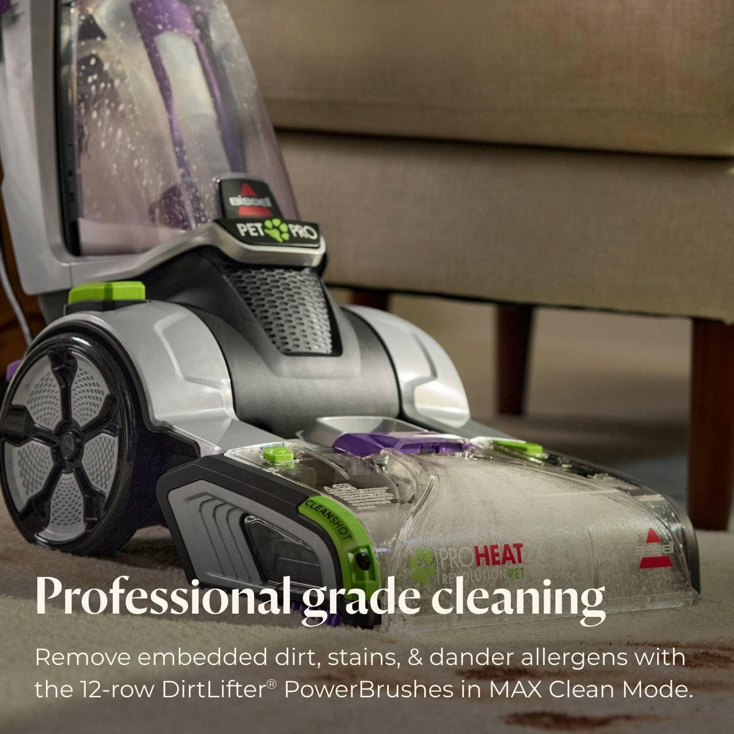BISSELL ProHeat 2X Revolution Pet Pro Plus, 3588F, Upright Deep Cleaner, 30-min