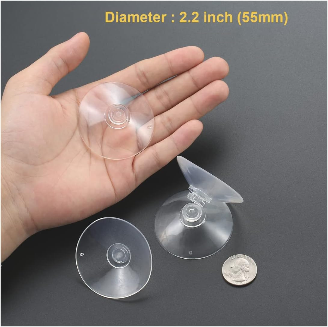 30 Pieces 3 Sizes Clear Suction Cups for Glass without Hooks, Small Rubber Sucti