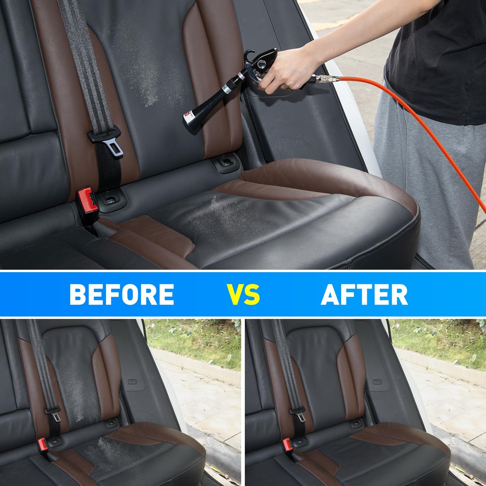 Aluminium Car Cleaning Gun with Tapered Nozzle, 6-9.2Bar with 2 Set Nozzle, P…
