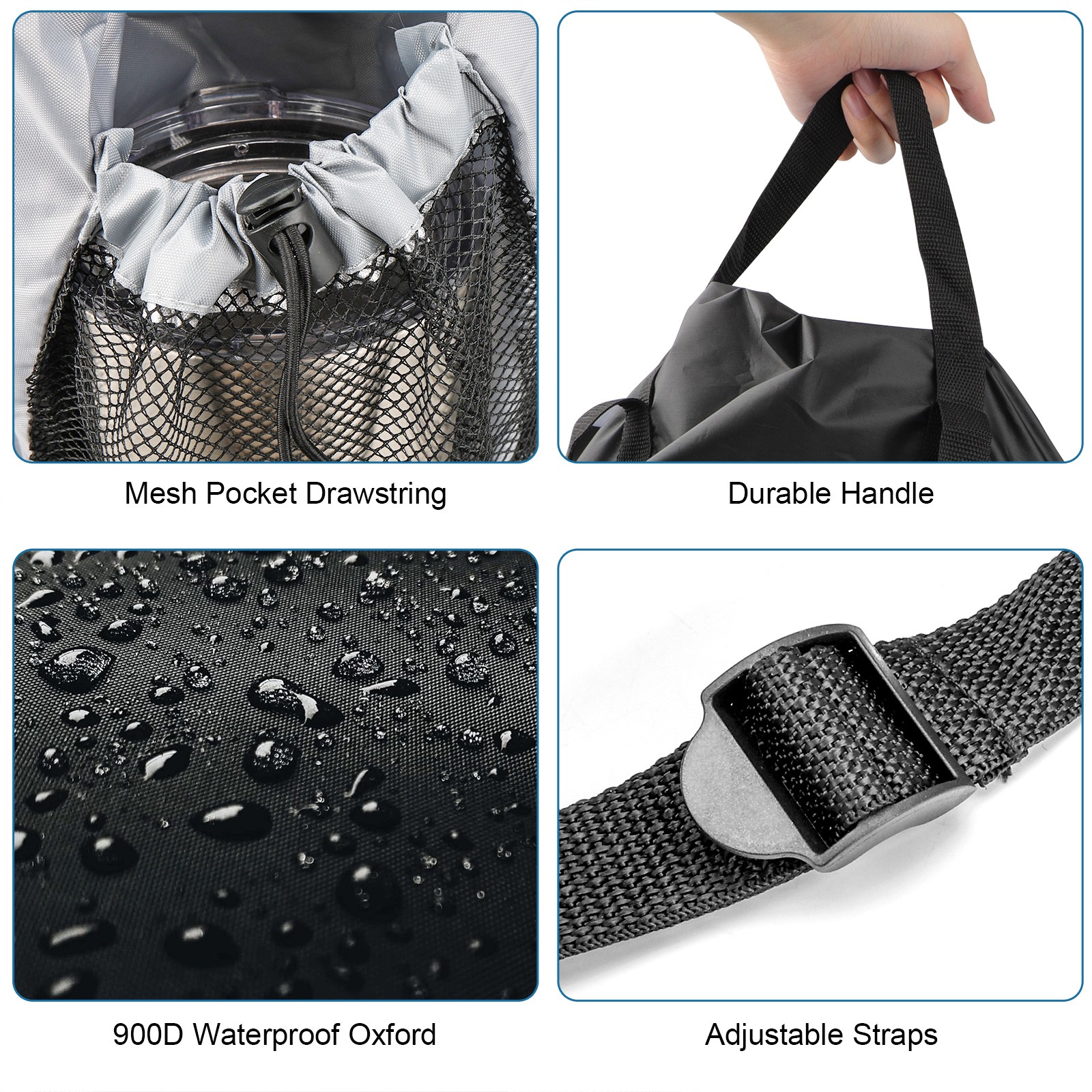 Heavy Duty 120L Laundry Bag Backpack 900D Oxford Waterproof for Cloth Organizer