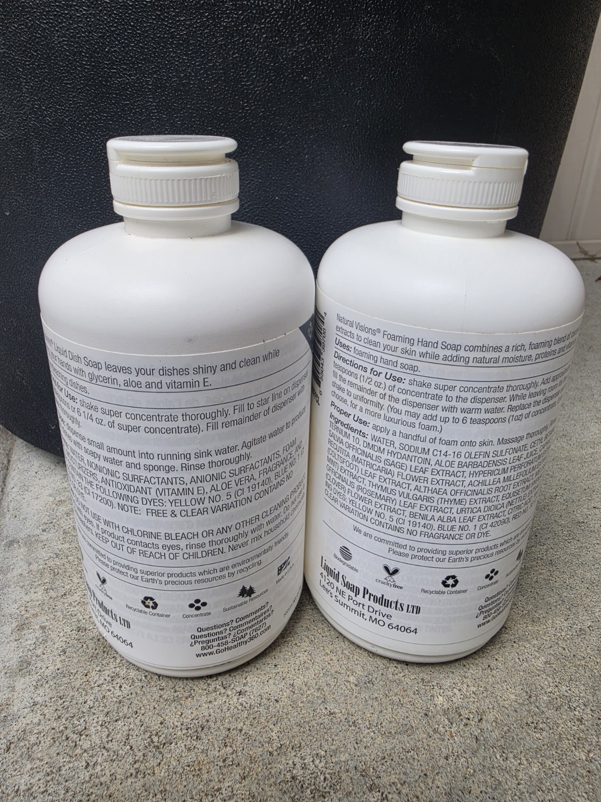 Natural Visions Foaming Hand Soap & Dish Soap Super Concentrate 33.8 oz
