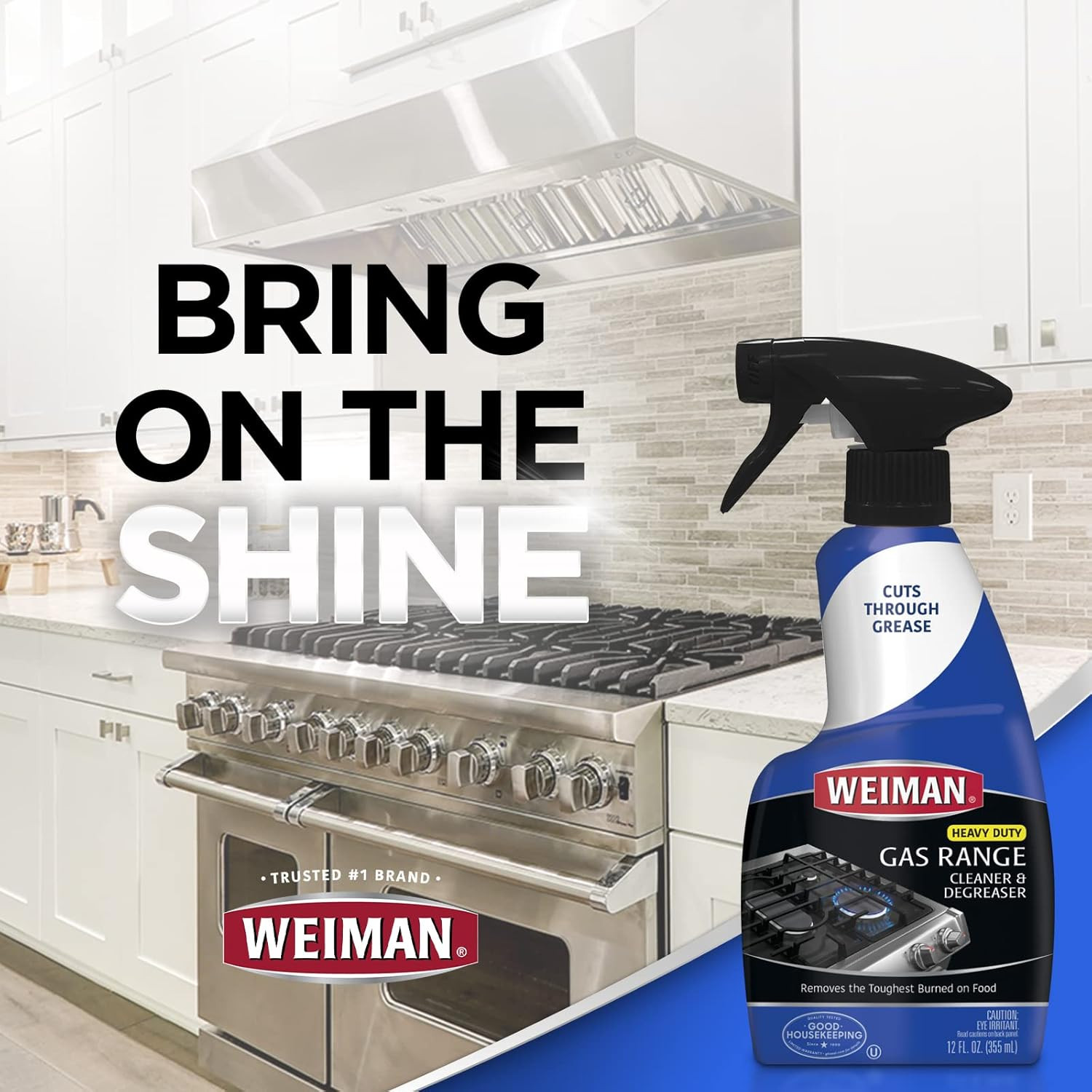 Heavy Duty Gas Range & Stove Top Cleaner and Degreaser – 2 Pack, 24