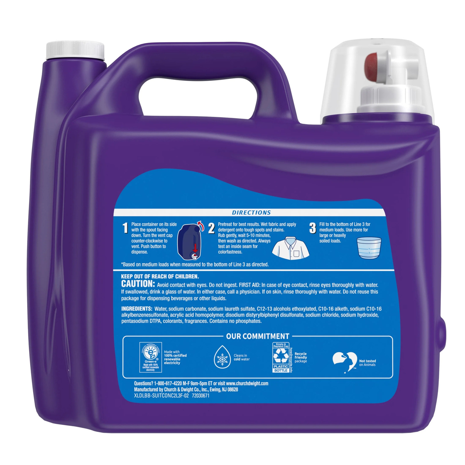 Tropical Passion Liquid Laundry Detergent, 172 Loads, 206.4 Fl Oz