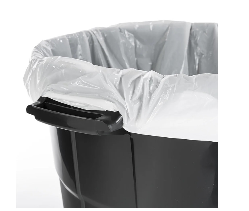 Hyper Tough 20 Gallon Garbage Can, Heavy Duty with Lid Black