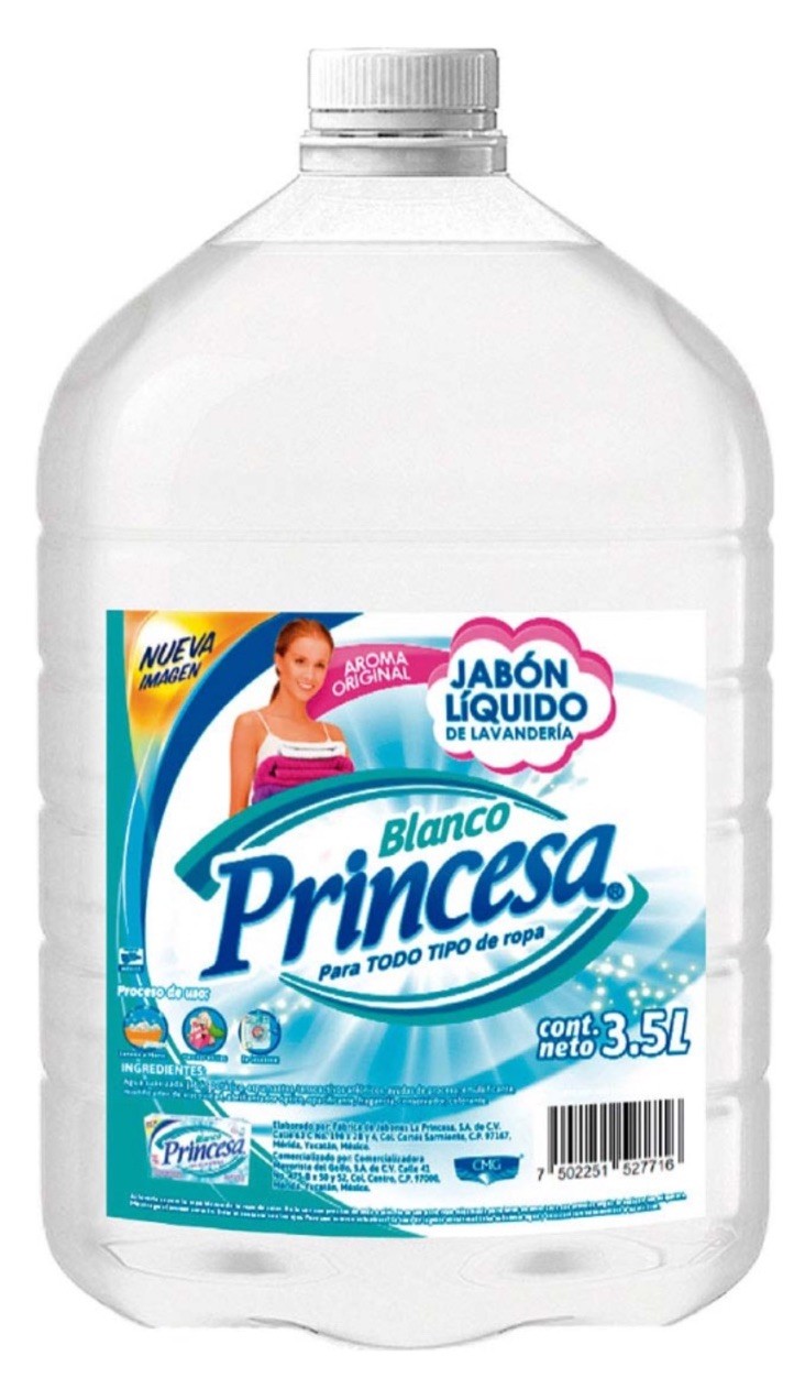 2 Pack PRINCESA JABON BLANCO LIQUIDÓ LAUNDRY DETERGENT – 2 Pack 3.5L C/U